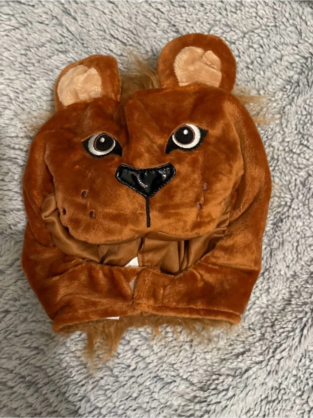 Kids Brown Bear One-Piece Costume - Plush Hooded Romper